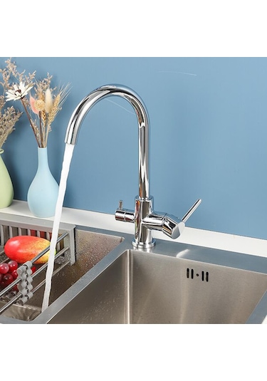 Venita Arıtma Çıkışlı Mutfak Eviye Bataryası 3 Yollu Batarya