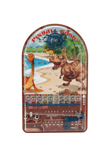 Dinozor Temalı Pinball Oyunu Eğitici Ve Eğlenceli Çocuk Oyuncağı 24,5 Cm