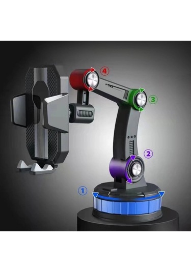 Buffer Jel Vantuzlu Cama Takılabilen Güçlü 360 Derece Dönebilen Ayarlanabilir Araç Içi Vantuzlu Tel