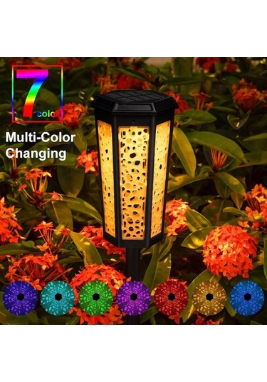 Novahub Yeni Güneş Bahçesi Çim Oymak Işık Led Güneş Peyzaj Işığı Açık Su Geçirmez Bahçe Zemin Ekleme Işığı Noel Rgb Dekoratif Işık 2pcs 2pcs