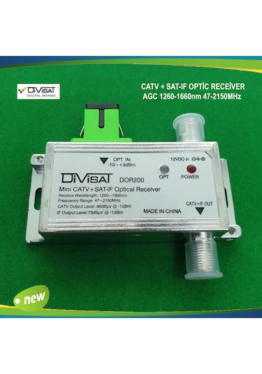 Divisat Dot200 - Fiber Optic Receiver - Catv + Sat Agc 47-2150Mhz