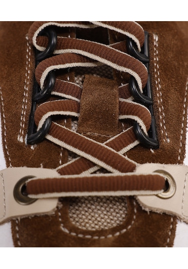 Yargıcı Parçalı Deri Sneaker 24yeay4475x 007 Haki