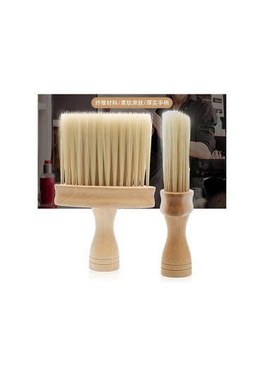 Adet Orijinal Ahşap Yumuşak Boyun Yüz Silgi Berber Saç Temiz Saç Fırçası Sakal Fırçası Salon Kesme Kuaförlük Şekillendirici Araçları