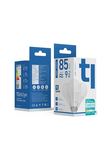 Redeem A70s E27 Led Ampul, Titreşimsiz, Göz Konforu, 1093 Lümen, Beyazı, 5000 Kelvin