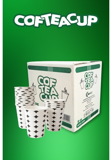 Yıldızlı Karton Bardak 50 Adet 8 Oz - 240 Ml 50