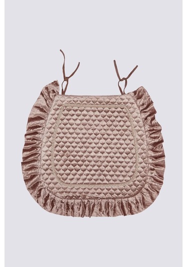 Burush Döşeme Minderi 50x50cm, Fermuarlı 127595732 Koyu Bej