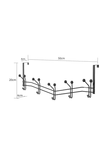 Teknotel-Krom Teknotel 15'Li Kapı Arkası Askısı Metal Mat Siyah Mg086 Diğer
