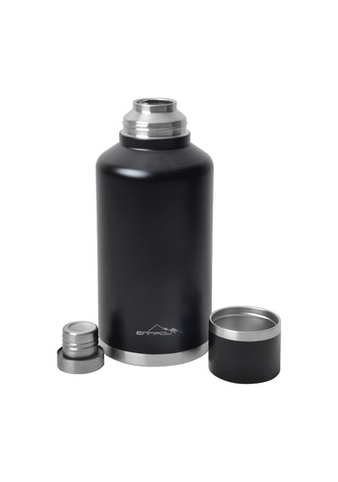 Nurgaz Campout Çift Katmanlı Termos 2000 ML Siyah