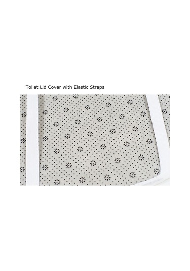 Dianziye Klasik Çiçek Desenli Flanel Banyo Seti - Kaymaz Altlı Tuvalet Battaniyesi, Kapak Kılıfı Ve Banyo Matı - Yumuşak Ve Pratik Diğer