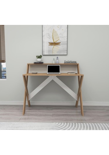 X Ayaklı Ders Çalışma Masası Bilgisayar Masası 50x90 Cm Çam