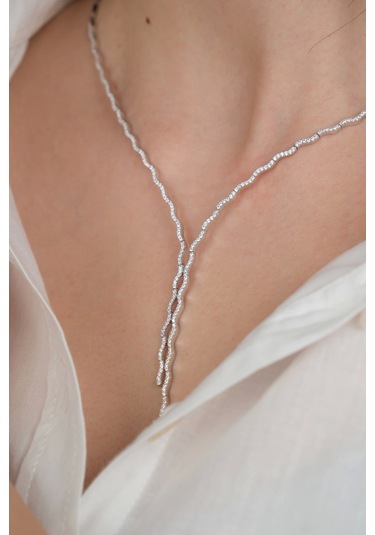 14 Ayar Beyaz Altın Dalagalı Düğün Seti 78