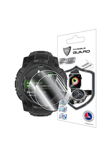 Garmin Instinct 3 Tactical Edition 50mm İle Uyumlu Ipg Hydrogel Ekran Koruyucu 2 Adet