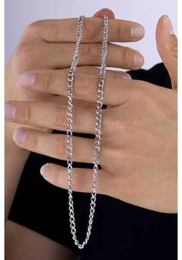 Gümüş Pazarım Klasik Model Erkek Çelik Zincir Çok renkli