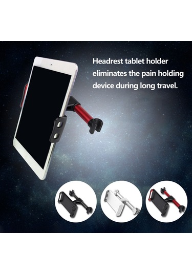 Fosenze Siyah Araba Yolcu Koltuğu Yastıküstü Telefon/tablet Tutucu - 360 Derece Döner, Hafif Ve Dayanıklı Oto Tutucu