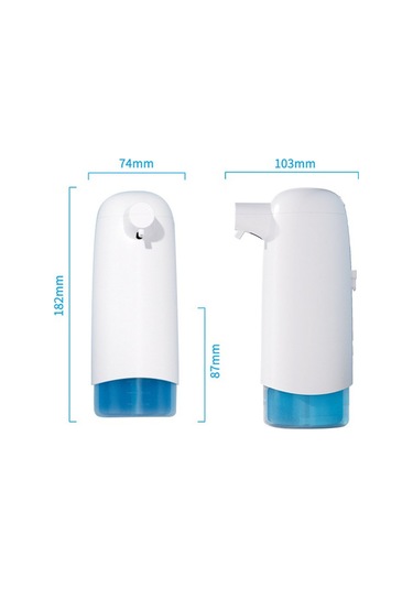 Anjiexun 550ml Otomatik Sıvı Sabunluk Mutfak Otel Alışveriş Merkezi Siyah Siyah