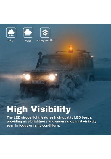 Artfulabode Uyarı Traktör Su Strobe Led Işık İnşaat İçin Su Geçirmez Forklift Flaşör Emniyet Aracı 12-30v Jf