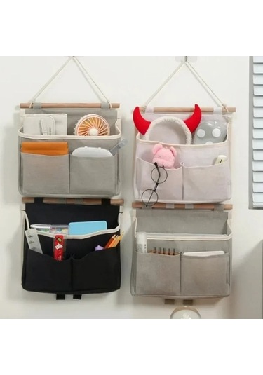 Dancemonkey Lichen Duvar Kapı Asılan Saklama Çantası Su Geçirmez İç Çamaşırı Siyah Ju Siyah