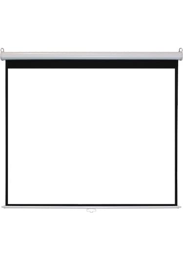 Peak 244 x 200 CM Storlu Arkası Siyah Projeksiyon Perdesi Beyaz Kasa