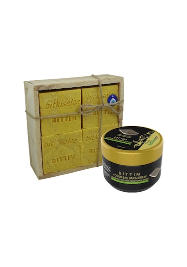 Bitkiselce Hatay Bıttım Sabunu 8'li + Bıttım Saç Kremi 250 ML