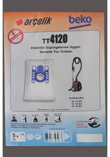 Uyumlu Al 650 Toz Torbası Bez 10 Adet Toz Torbası
