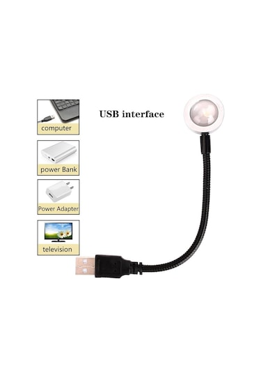 Beyaz Gün Batımı Lambası Usb Kahve Dükkanı Duvar Dekor Işıkları 28cm Çok Renkli