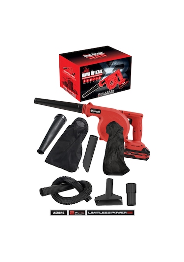Assur ASR843 21V Çift Akü Hava Üfleme Kırmızı