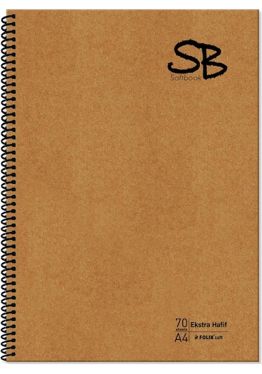 Sb Kraft Kapak Spiralli Hafif Kağıt Kareli Defter 140 Sf. A4 70 Yp.
