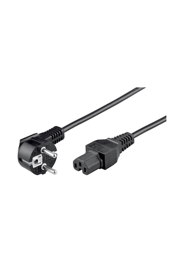 C15 Oluklu Power Güç Kablosu - C15 Oyuklu Power Kablo - 1.8 mt