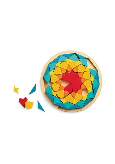 Calimera Toys Mandala Ahşap Bulmaca Renkli Tasarım Oyunu