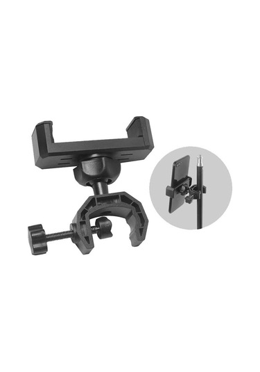 Akıllı Telefonlar Müzik Canlı Gösteri Tutucu Telefon Tutucu 360 Derece Dönebilen Evrensel Mikrofon Destek Standı