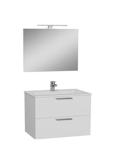 Vitra Mia 80 Cm Beyaz Banyo Dolabı Takımı 75024 Çok Renkli