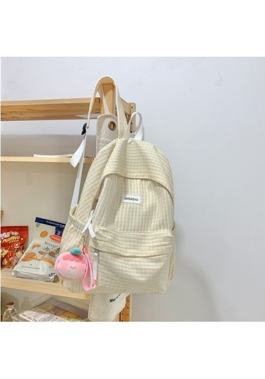 High Quality Shoe Bag Edebi Ekose Okul Çantası Kadın Ortaokul Öğrencisi Kampüs Sırt Çantası Taze Üniversite Öğrencileri Omuzları Siyah