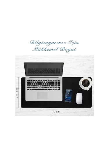 Büyük Boy Mousepad Siyah Gaming Mouse Pad 70x30 Cm