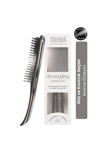 The Ultimate Detangler - Chrome - Midnight Silver Gümüş Saç Fırçası - Tarak