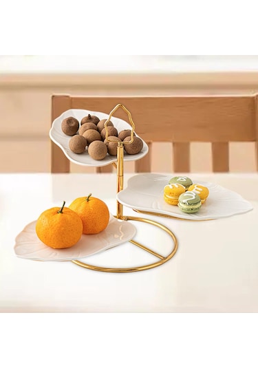 Suntek Magideal Cupcake Meyve Tatlısı Servis Tabakları Partiler Beyaz