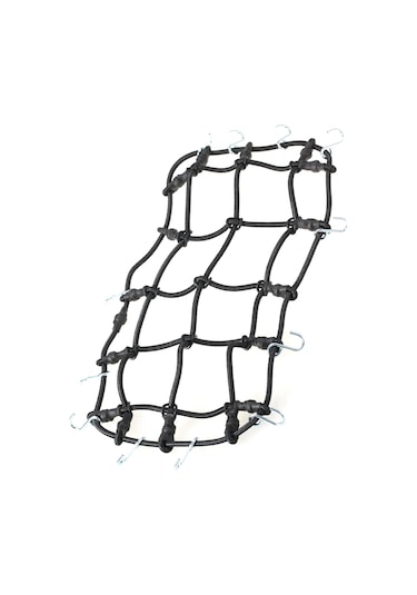 Symbee 1/10 Ölçekli Tırmanma Arabaları İçin Esnek Siyah Çatı Bagaj Filesi