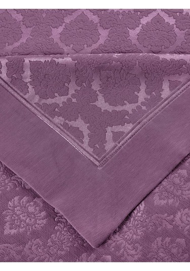 Çift Kişilik Yatak Örtüsü Marvella Şönil Mor