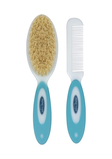 Sevi Bebe Naturel Fırça Tarak Seti Mavi