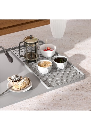 Ulzyvf Ve Matı Matı Kurutma Kahve İnç Gri Gri Çıkarılabilir Bulaşık Bar 15.75x23.6 Vy Gri