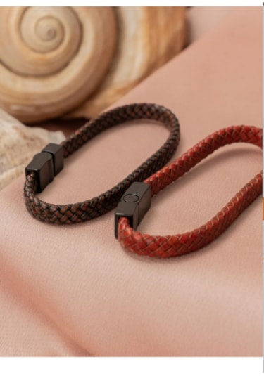 Bbaccessorıes Trend Deri Erkek Bileklik Kahverengi