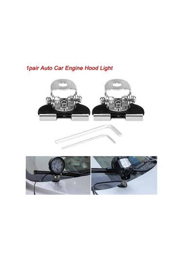 Kaput Üstü Işık Bağlantı Braketi Off Road Paslanmaz Çift