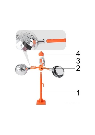 Pazly Çiftlik Bahçe Dış Kuş Çekici Rüzgarla Döner Yansıtıcı Manyetik Metal-plastik Koruması