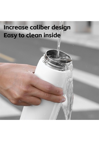 West Bıkıng Yp0721053 550ml Paslanmaz Çelik Yalıtımlı Şişe Spor Bisiklet Su Şişesi Bpa İçermez, Fda Yok Beyaz