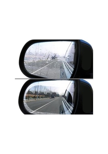 Oto Araba Yan Ayna Yağmur Kaydırıcı Film Çift Sarı - Siyah