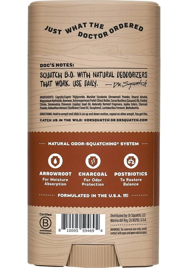 Dr. Squatch Wood Barrel Bourbon Erkek Stick Deodorant 75 G