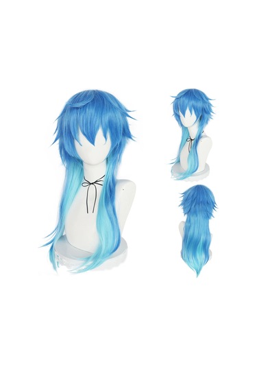 Dramatik Cinayet Dmmd Seragaki Aoba Cosplay Peruk Degrade Mavi Isıya Dayanıklı Sentetik Saç Peruk Yjd Multı
