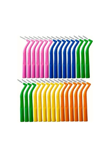 Willowhaven 5'li Paket L Şekilli Diş Arası Fırçası 7-17mm Rastgele Renk Karışık Yumuşak Kıllar