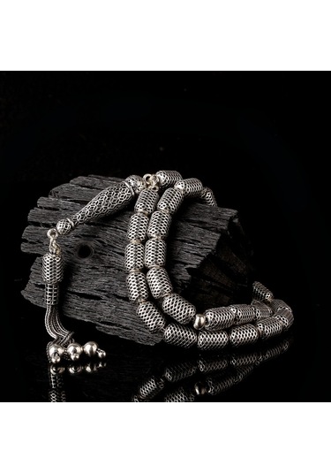 925 Ayar Gümüş Kapsül Kesim Fizyon Tesbih Model 9