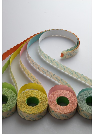 Meto Etiket Kırmızı 42 Rulo 42x1500 A7 Fiyat Etiketi Tabanca Etiketi 1