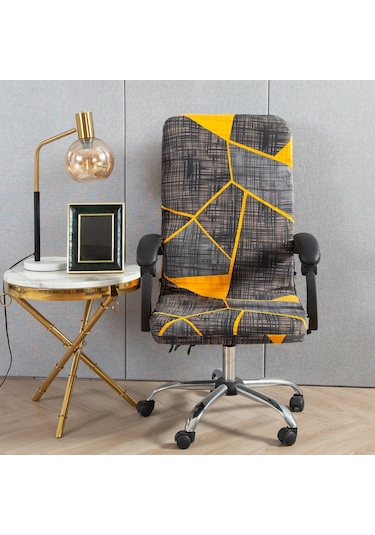 Suntek Anti Kirli Polyester Bilgisayar Koltuğu Stil B İçin Dönen Sandalye Örtüsü Slipcover
